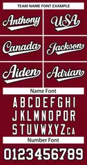 Crimson White-Black Classic Style Hockey Jersey 3