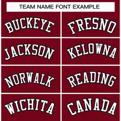 Crimson White-Black Classic Style Hockey Jersey 3