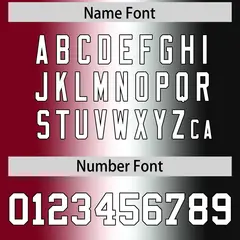 Crimson White-Black Gradient Football Jersey 4