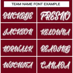 Crimson White Crimson-Gray Classic Hockey Jersey 3