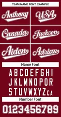 Crimson White Crimson-Gray Classic Hockey Jersey 3