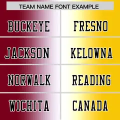 Crimson White-Gold Gradient Football Jersey 3