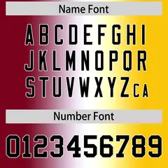 Crimson White-Gold Gradient Football Jersey 4