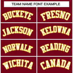 Crimson White-Gold Varsity Full-Snap Letterman Jacket 3