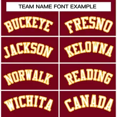 Crimson White-Gold Varsity Full-Snap Letterman Jacket 5