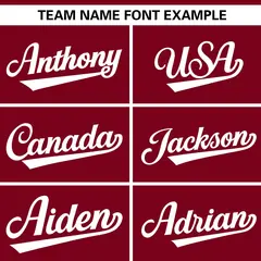 Crimson White Gradient Ribbed Authentic Baseball Jersey 3
