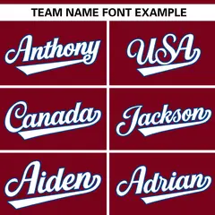 Crimson White Gradient Ribbed Authentic Baseball Jersey 3