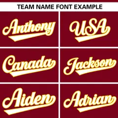Crimson White Gradient Ribbed Authentic Baseball Jersey 3