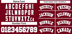 Crimson White-Gray Classic Style Two-Button Softball Jersey 3