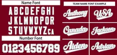 Crimson White-Gray Classic Style Two-Button Softball Jersey 3