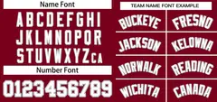 Crimson White-Gray Classic Style Two-Button Softball Jersey 3