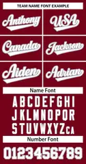 Crimson White-Gray Classic Style Two-Button Softball Jersey 3