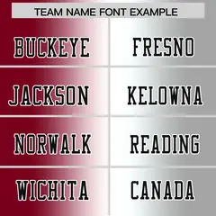 Crimson White-Gray Gradient Football Jersey 3