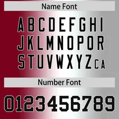 Crimson White-Gray Gradient Football Jersey 4