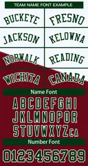 Crimson White-Green Color Block Varsity Full-Snap Baseball Jacket 3