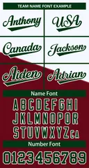 Crimson White-Green Color Block Varsity Full-Snap Baseball Jacket 3