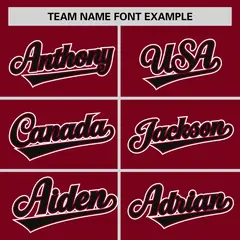 Crimson White Half Stripe Authentic Baseball Jersey 3
