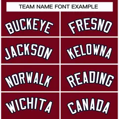 Crimson White-Navy Classic Hockey Jersey 3