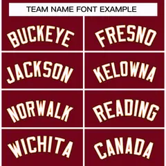 Crimson White Orange-Black Classic Style Hockey Jersey 3