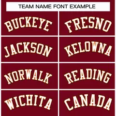 Crimson White Orange-Black Classic Style Hockey Jersey 3