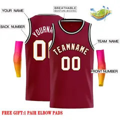 Crimson White-Orange Classic Casual Basketball Jersey 2
