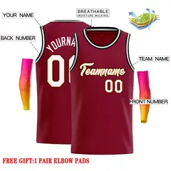 Crimson White-Orange Classic Casual Basketball Jersey 2