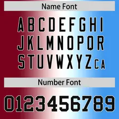 Crimson White-Powder Blue Gradient Football Jersey 4