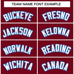 Crimson White-Powder Blue Varsity Full-Snap Letterman Jacket 5
