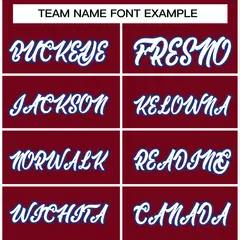 Crimson White-Royal Varsity Full-Snap Letterman Jacket 5
