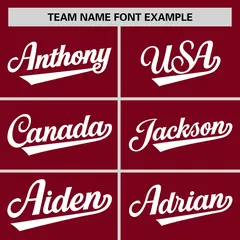 Crimson White Texas Flag Classic Authentic Baseball Jersey 3
