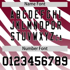 Crimson White Tiger Stripe Gradient Baseball Jersey 4