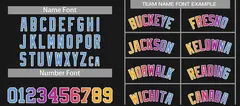 Curved Black Powder Blue White Basketball Jersey Sets 4