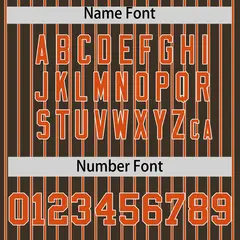 Custom Brown White Tricolor Stripe Authentic Baseball Jersey 4