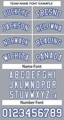 Custom Gray White-Royal Classic Basketball Jersey 3