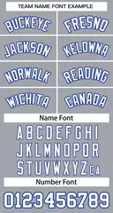 Custom Gray White-Royal Classic Basketball Jersey 3