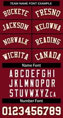 Custom Maroon White-Orange Classic Basketball Jersey 2