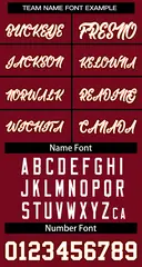 Custom Maroon White-Orange Classic Basketball Jersey 3