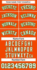 Custom Orange White-Kelly Green Classic Basketball Jersey 4