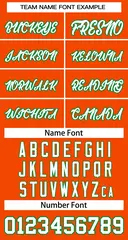 Custom Orange White-Kelly Green Classic Basketball Jersey 4