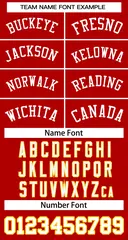 Custom Red White Classic Basketball Jersey 2