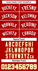 Custom Red White Classic Basketball Jersey 2