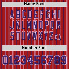 Custom Red White Tricolor Stripe Authentic Baseball Jersey 4