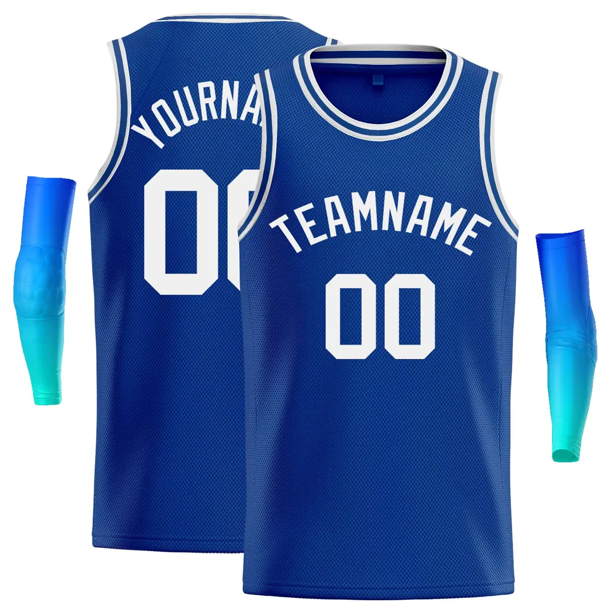 Custom Royal White Classic Casual Basketball Jersey
