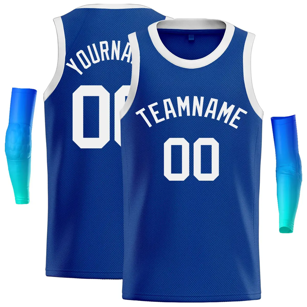 Custom Royal White Classic Casual Basketball Jersey