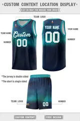 Custom Teal White Tie Dye Sports Basketball Jersey 2