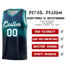 Custom Teal White Tie Dye Sports Basketball Jersey 4