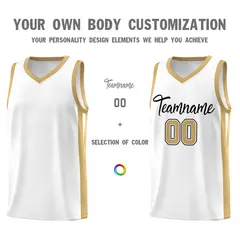Custom White Classic Mesh Sport Basketball Jersey 3