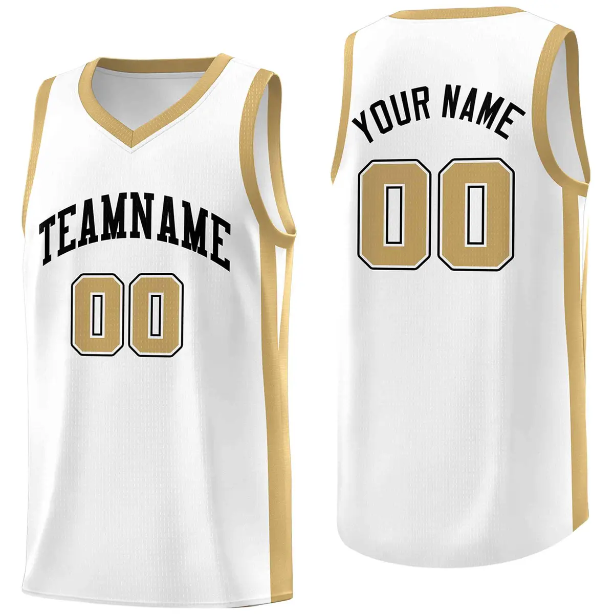 Custom White Classic Mesh Sport Basketball Jersey