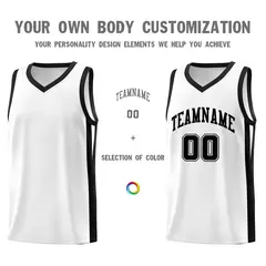 Custom White Classic Mesh Sport Basketball Jersey 3