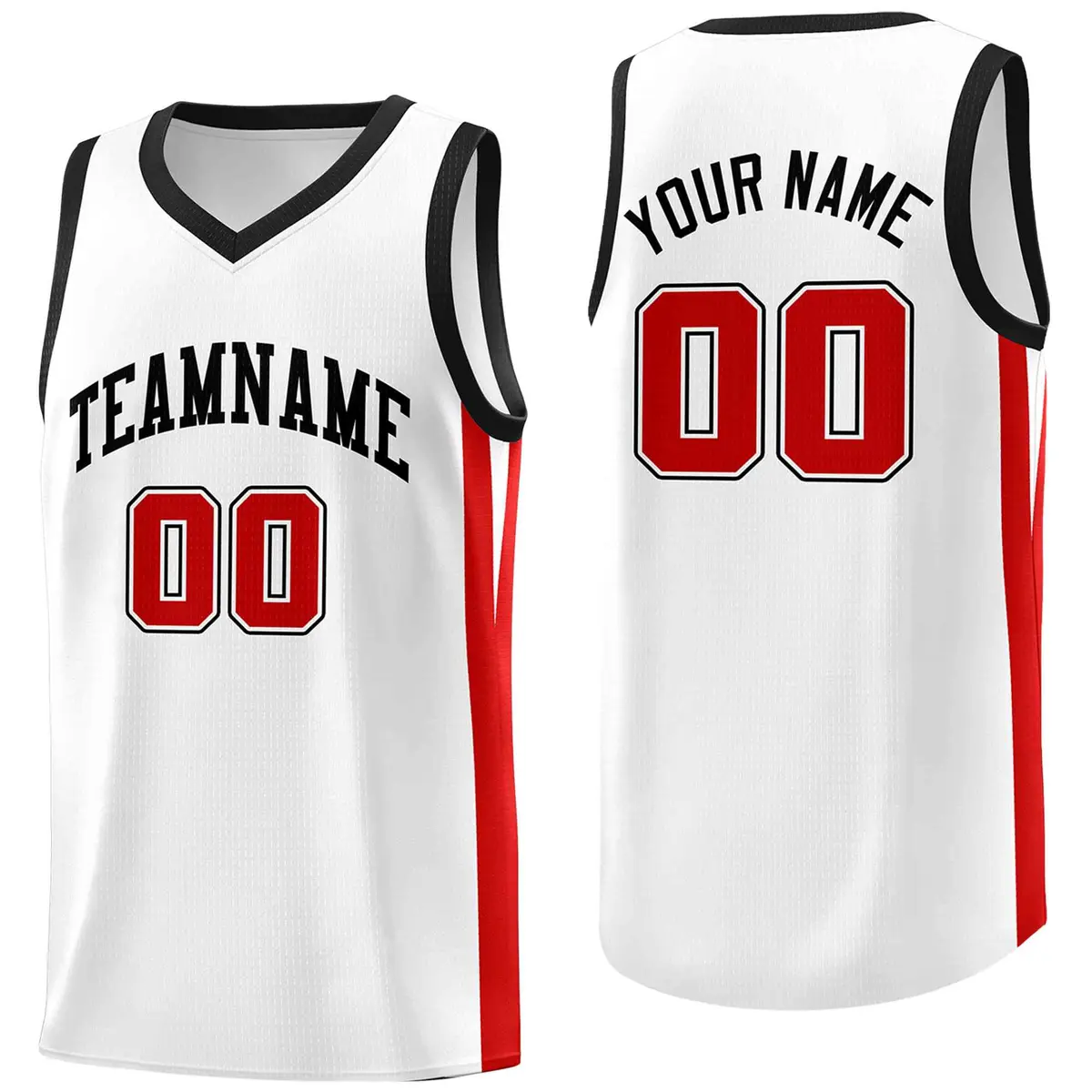 Custom White Classic Mesh Sport Basketball Jersey